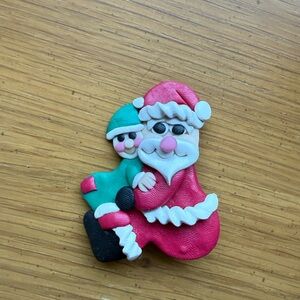 Festive Red and Green Brooches Jewelry